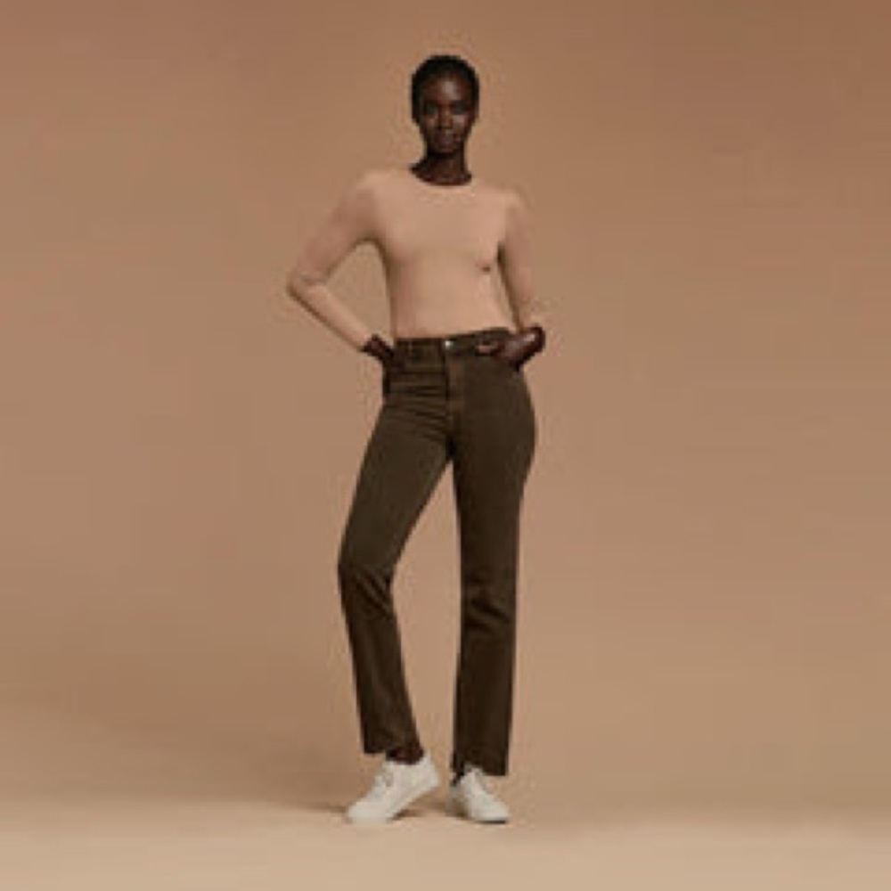 NUUDS Crew Neck Body Suit Size XL Color Cinnamon